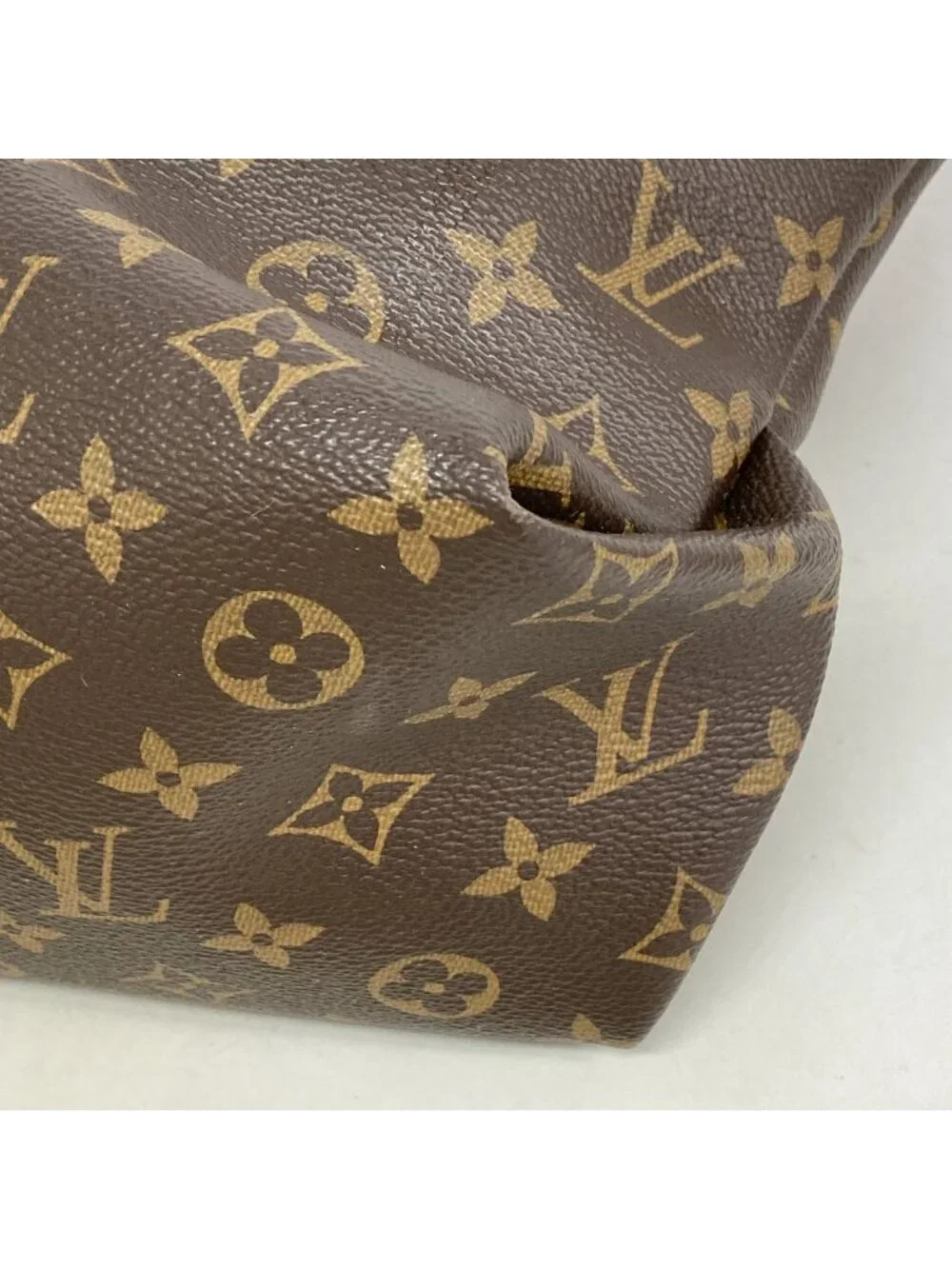 Louis Vuitton Handbag Monogram Flower Zipped Tote MM Brown 2-Way